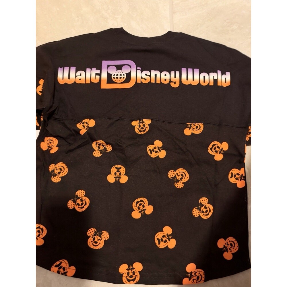 Wdw Walt Disney Halloween Mickey Minnie Pumpkin Logo Spirit Jersey Youth XL